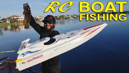 RC Boat Fishing for Big Bass!!!