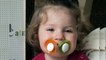 CUTE TODDLER using TWO Pacifiers in the same Time - Baby Lile Playing Funny Videos