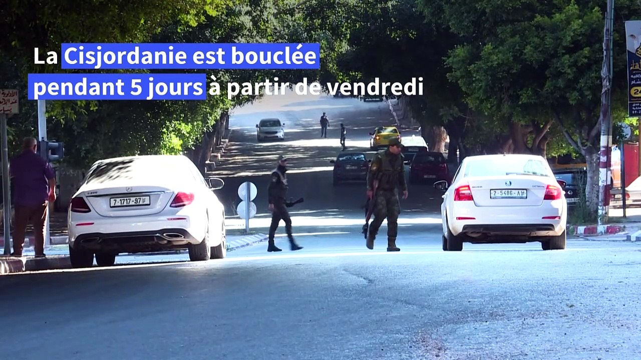 Reconfinement en Cisjordanie, les rues de Naplouse presque vides