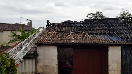 Incendie d'un garage à La Réole, 2 juillet 2020