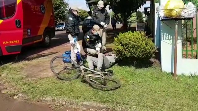 Siate atende ciclista no Bairro Floresta