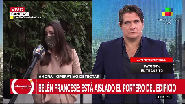 9 personas con coronavirus en el edificio de Cañitas donde vive Belén Francese