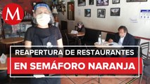 Comensales vuelven a los restaurantes de CdMx gracias al semáforo naranja