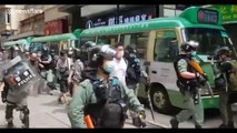 Demonstrators arrested during Hong Kong's national security law protest