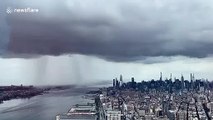 Cool timelapse captures summer storm sweeping over New York City