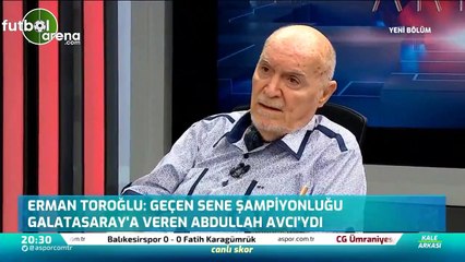 Erman Toroğlu: "Şampiyon olamayan suçu kendinde arasın"