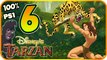Tarzan Walkthrough Part 6 - 100% (PS1, N64, PC) Baboon Chase + Trashing the Camp