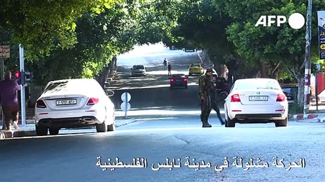 الحركة مشلولة في نابلس مع قرار الإغلاق للحد من انتشار كورونا