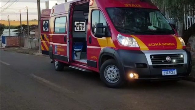 Idosa é socorrida ao sofrer queda em residência no Cascavel Velho