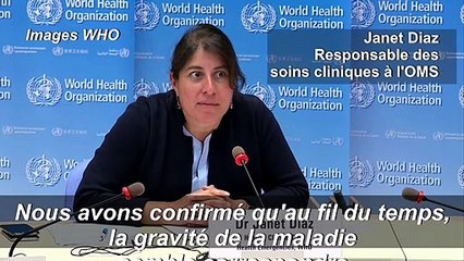 Environ 20% des patients atteints du Covid-19 développent une "maladie grave": OMS