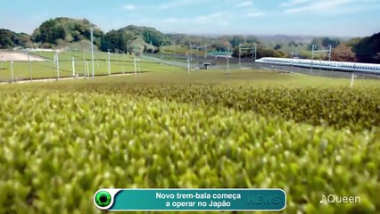 Novo trem-bala começa a operar no Japão