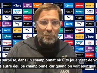 32e j. - Klopp : "Cela montre à quel point City est fort"
