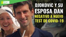 Djokovic y su esposa dan negativo a nuevo test de covid-19