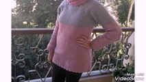 بلوفر كروشية بناتي  crochet pullover for girls