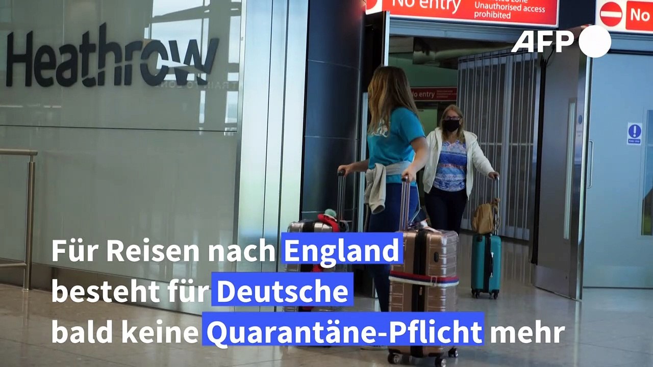 England kippt Quarantänepflicht - auch für Deutsche