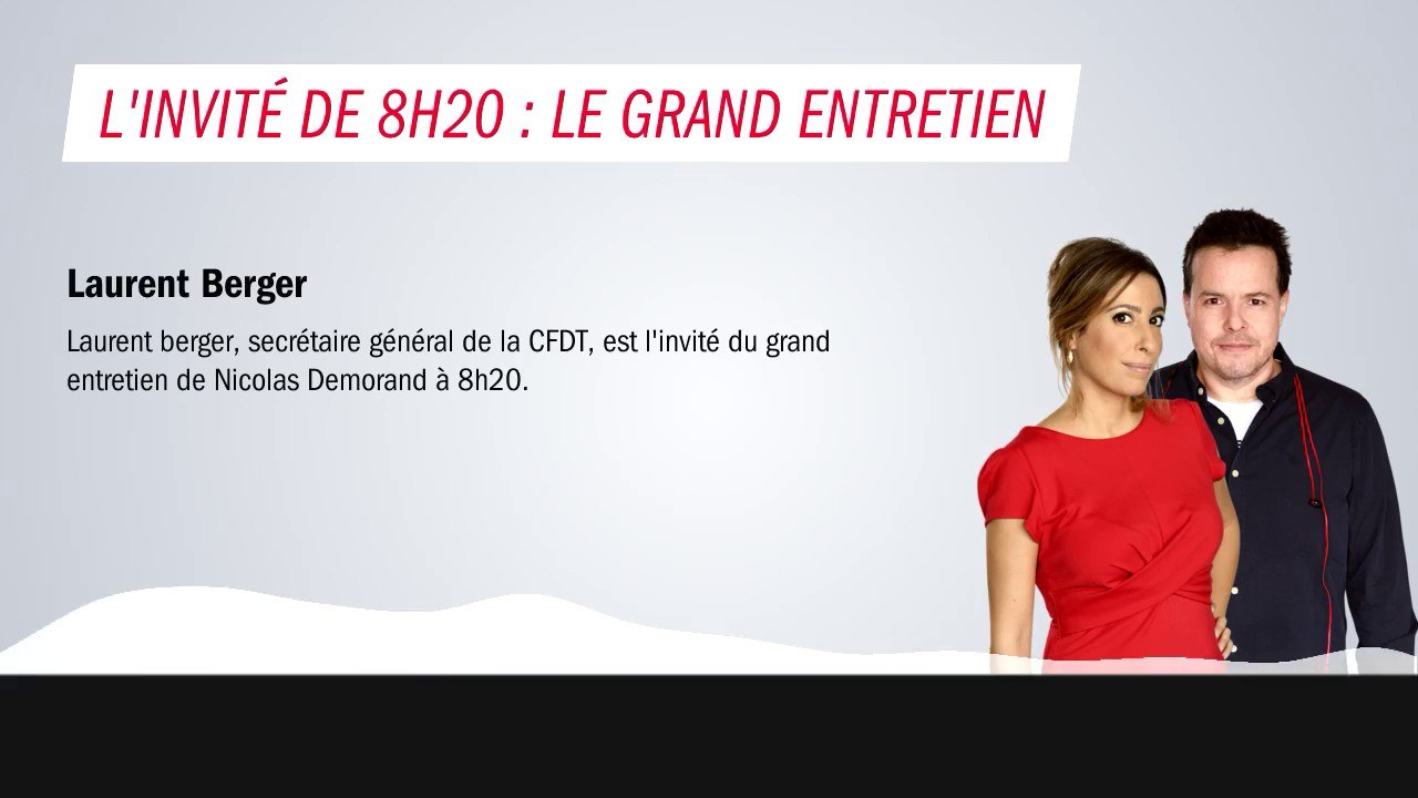 Laurent Berger : "Je suis circonspect : on ne voit pas grand chose, c'est flou. Il y avait deux grands défis à poser : la transition écologique et la justice. Dans cette interview, il n'y a rien sur la préoccupation des plus fragiles."