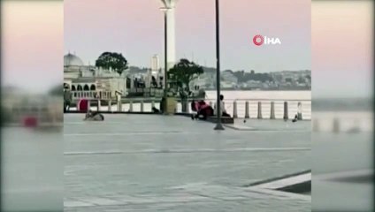 Erkeğe şiddet! İstanbul'da inanılmaz görüntüler