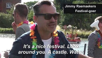 Floating "corona-proof" music festival takes place in Belgium