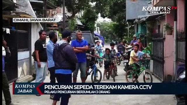 Pencurian Sepeda Terekam Kamera CCTV