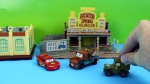 Disney Pixar Cars Lightning McQueen & Mater join Sarges Army and attened boot camp Just4fun290