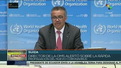 OMS alerta sobre rápida propagación del nuevo coronavirus