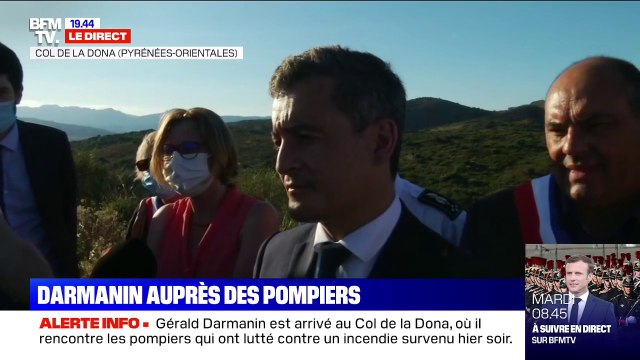 Gérald Darmanin rappelle aux Français de ne pas aller dans les forêts lorsque c'est interdit après l'incendie au Col de la Dona