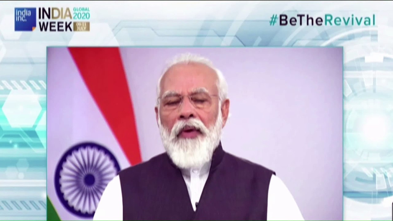 PM Modi's | inaugural address | at India Global Week | in the UK via VC |