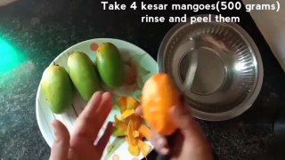 Quick and easy method to make aamras