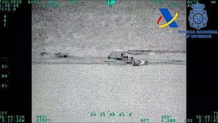 Interceptado en Almería un furgón a la fuga que transportaba 1.850 kilos de hachís