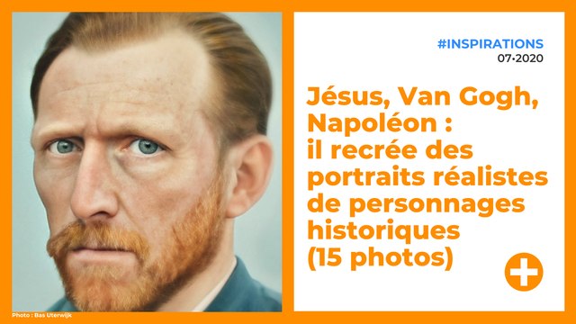 Jésus, Van Gogh, Napoléon : il recrée des portraits réalistes de personnages historiques (15 photos)