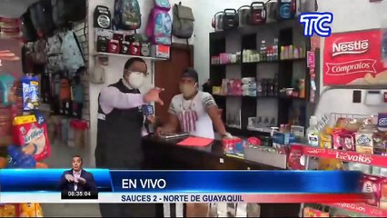 Usuarios denuncian robos e irrespeto del distanciamiento social en paradas de buses en el norte de Guayaquil