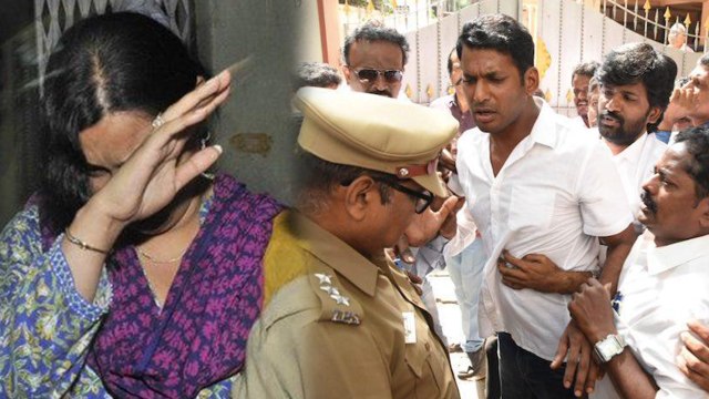 Vishal லிடம் பண மோசடி செய்த பெண் • போலீசில் புகார்