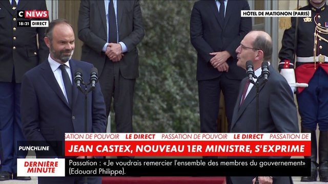 Jean Castex remplace Edouard Philippe à Matignon : « Je mesure, cher Edouard, l’émotion qui est la vôtre dans la solennité de cet instant, comme chacun imagine la mienne »