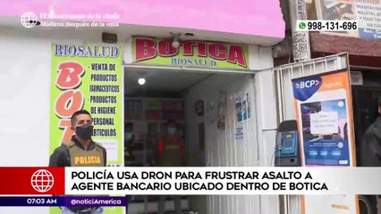 Primera Edición: Policía usa dron para frustrar robo en una farmacia
