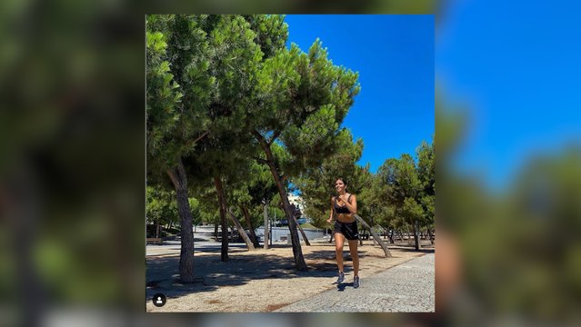 Cristina Pedroche se pone en forma en Madrid Río