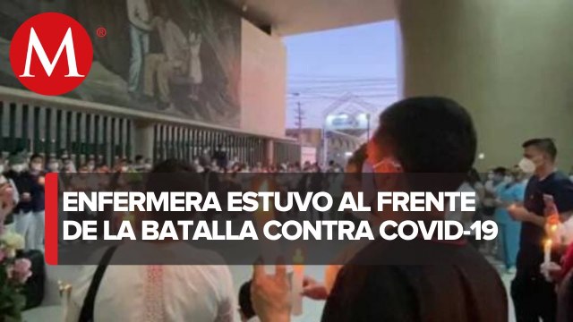 Dan último adiós a enfermera que murió por covid-19 en Baja California