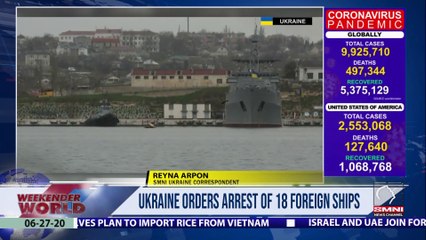 Ukraine orders arrest of 18 foreign ships