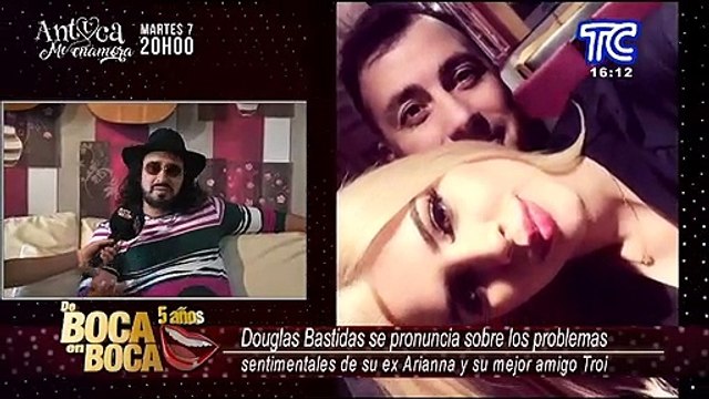 Douglas Bastidas se pronuncia sobre los problemas sentimentales entre Arianna Mejía y Troi Alvarado