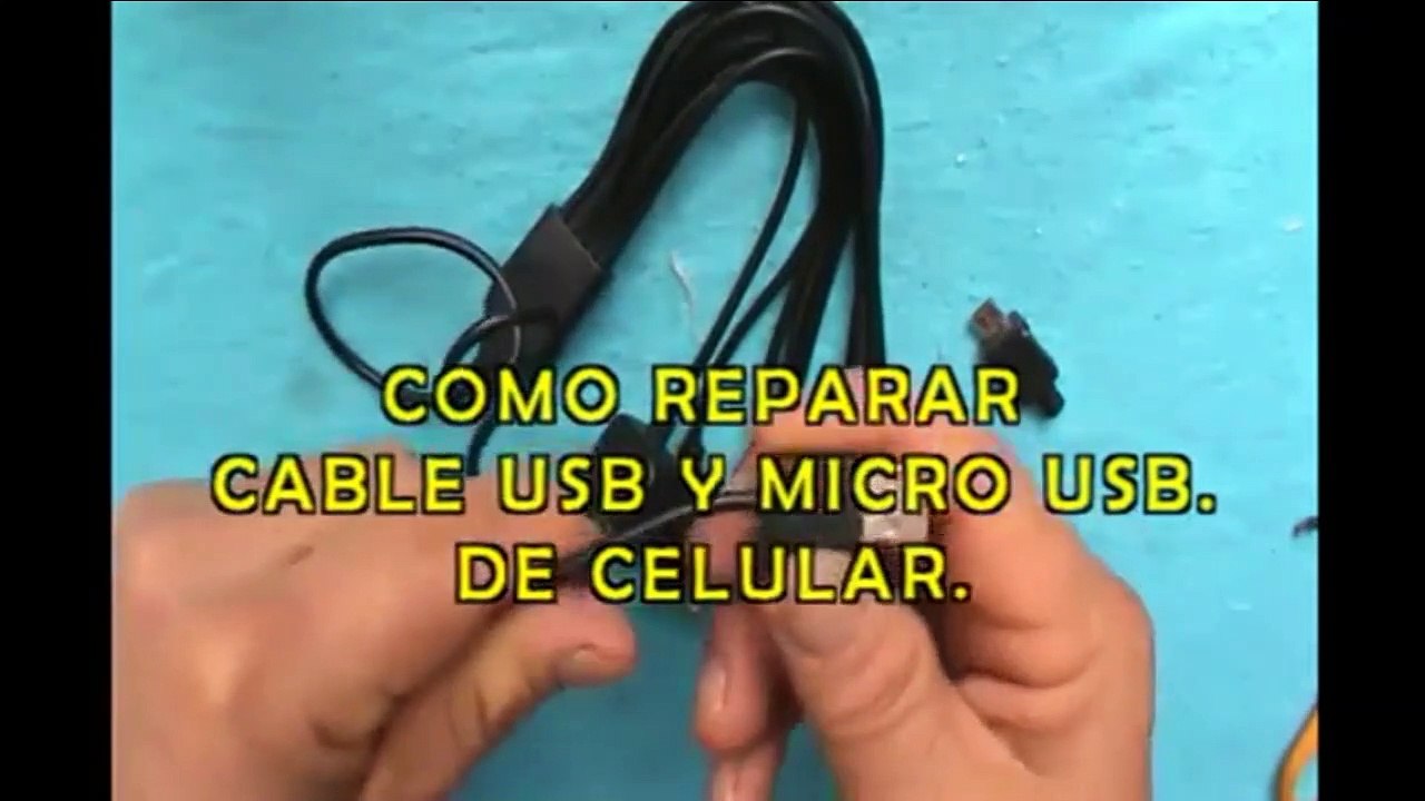 COMO ARREGLAR CABLE USB Y MICRO USB. DE CELULAR.