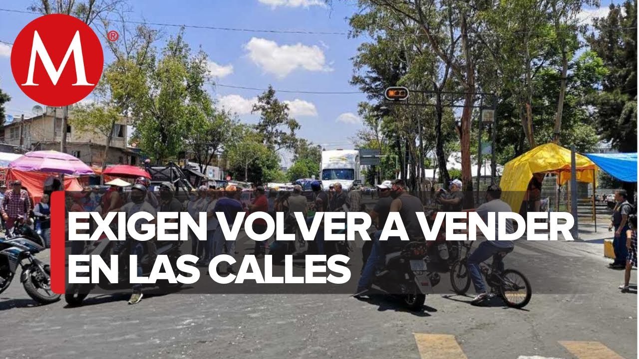 Comerciantes de Tepito bloquean Eje 1 Norte y Eje Central