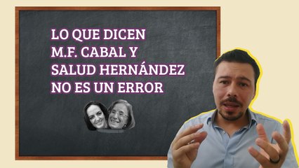 El Profe en las2Orillas II Lo que dicen María Fernanda Cabal y Salud Hernández no es un error.