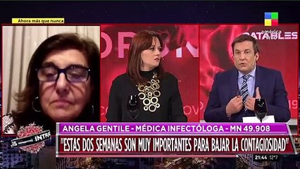 Dra. Ángela Gentile: "Nadie sabe cómo va a evolucionar la pandemia"