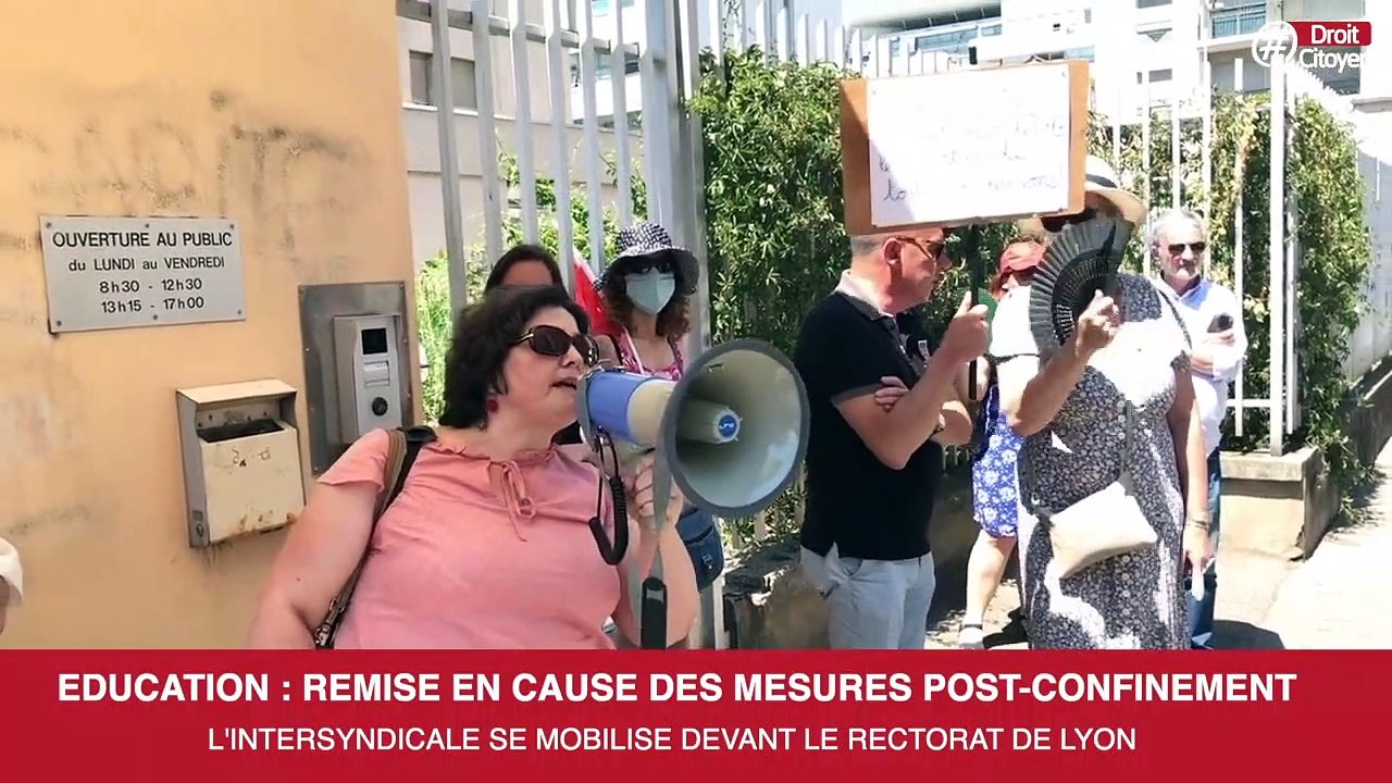 Éducation : mobilisation à Lyon devant le rectorat