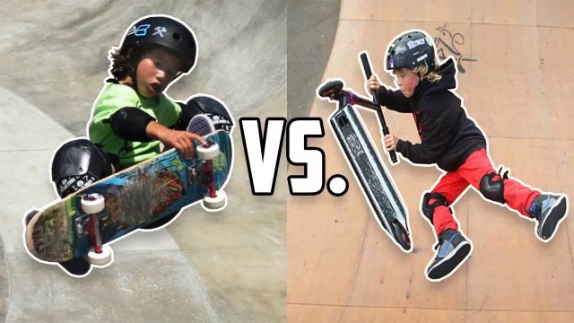 Skateboard Kids vs Scooter Kids (Skaters vs Scooters)