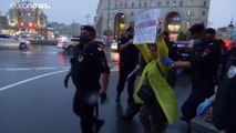 Moscow police detain 17 people at protest for journalist facing prison charges
