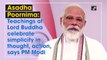 Teachings of Lord Buddha celebrate simplicity, says PM Modi