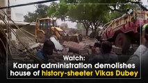 Kanpur administration demolishes house of history-sheeter Vikas Dubey