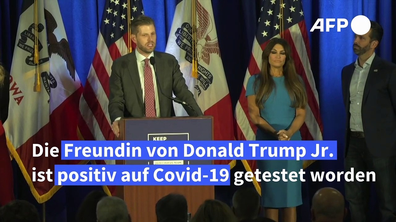 Freundin von Donald Trump Jr. positiv auf Coronavirus getestet