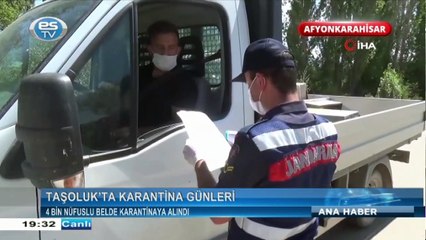 4 Bin nüfuslu belde karantinaya alındı