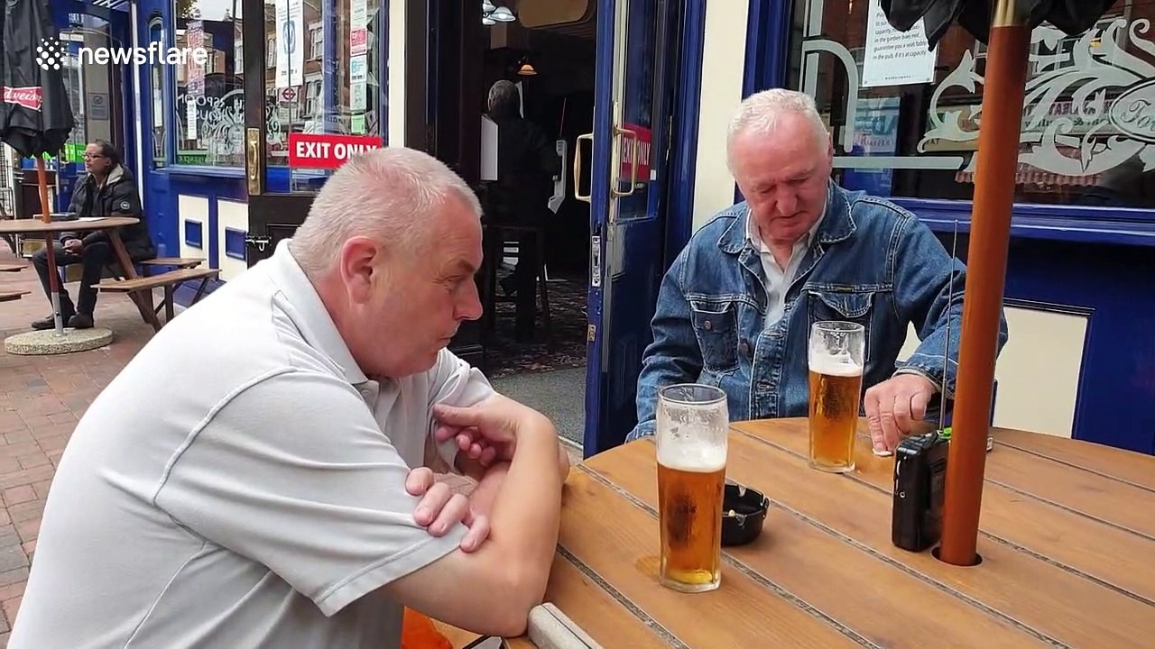 Beer we go! Inside a London Wetherspoons as pubs re-open and drinkers their order first pints in months